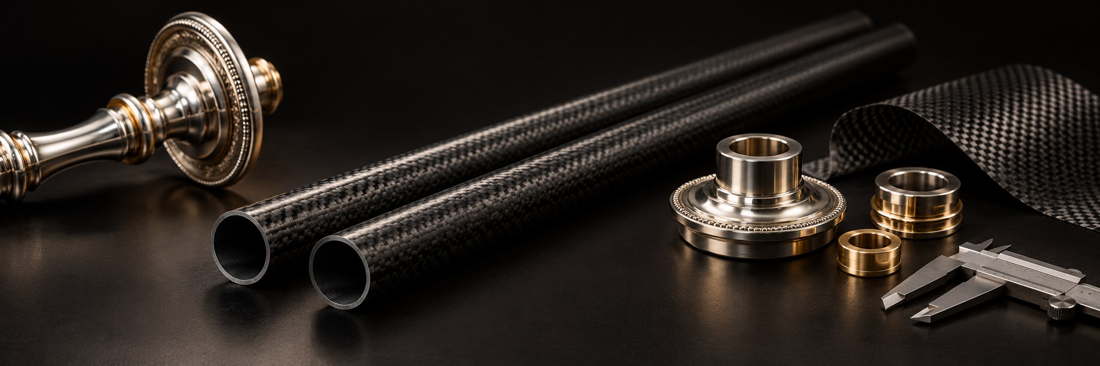 Carbon-fiber rods and Atzei Chaim components - illustration Carbon-fiber rods and Atzei Chaim components - illustration