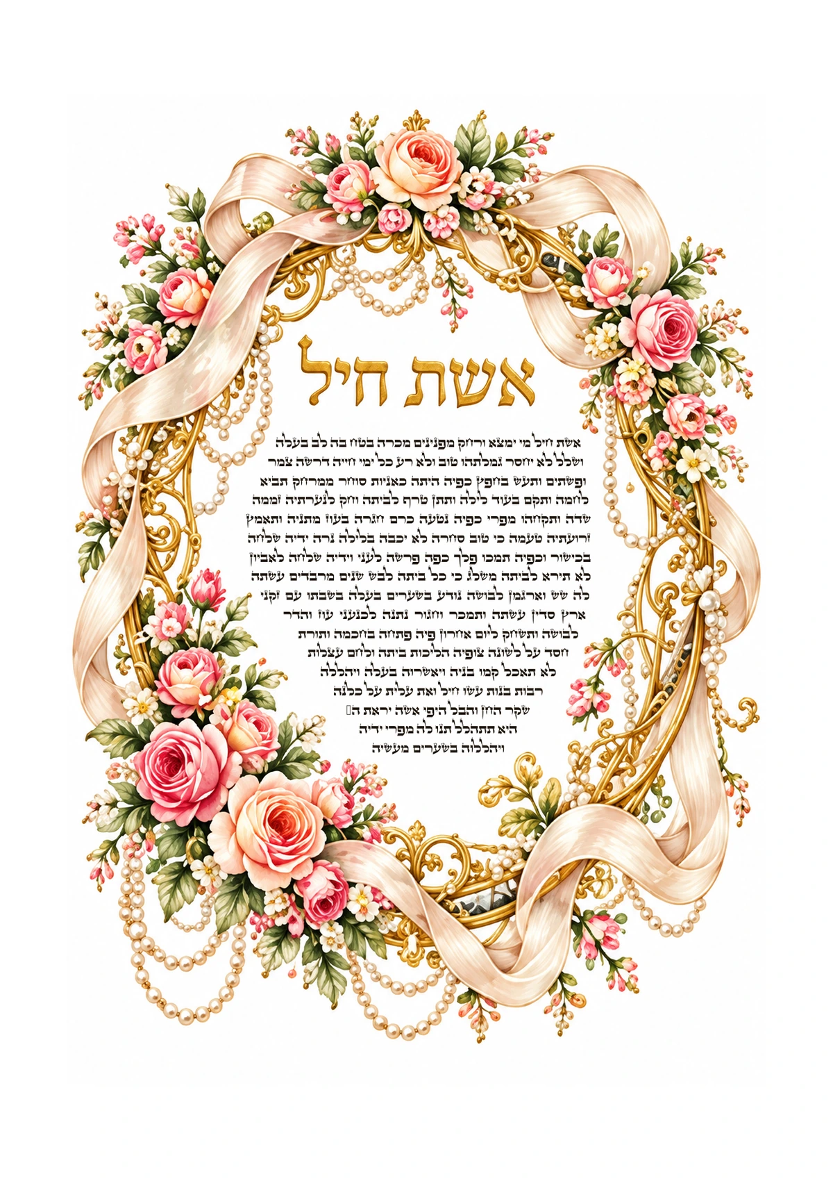 Eshet Chayil — Roses and Champagne Eshet Chayil — Roses and Champagne