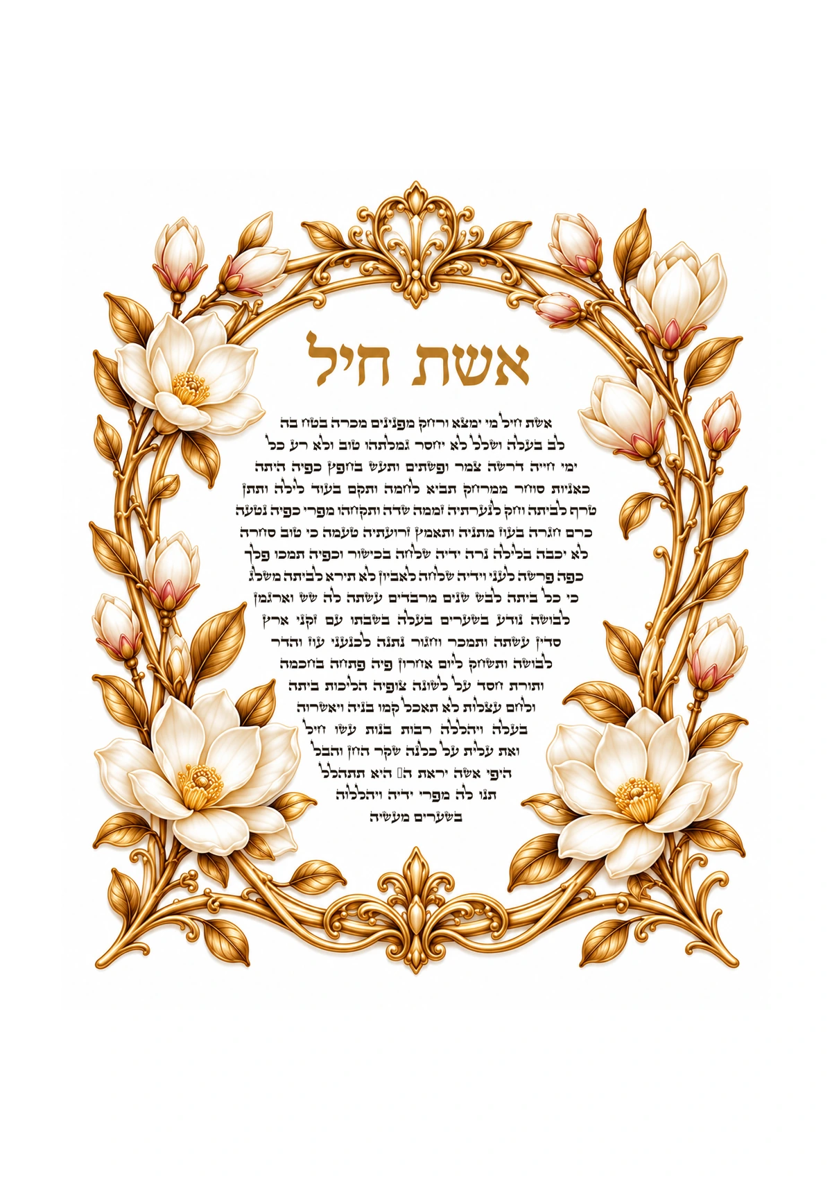Eshet Chayil — Golden Magnolia Eshet Chayil — Golden Magnolia