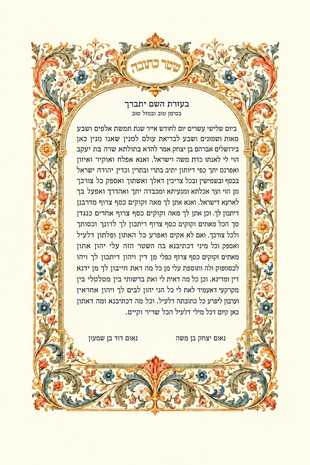 Royal Ornament Ketubah