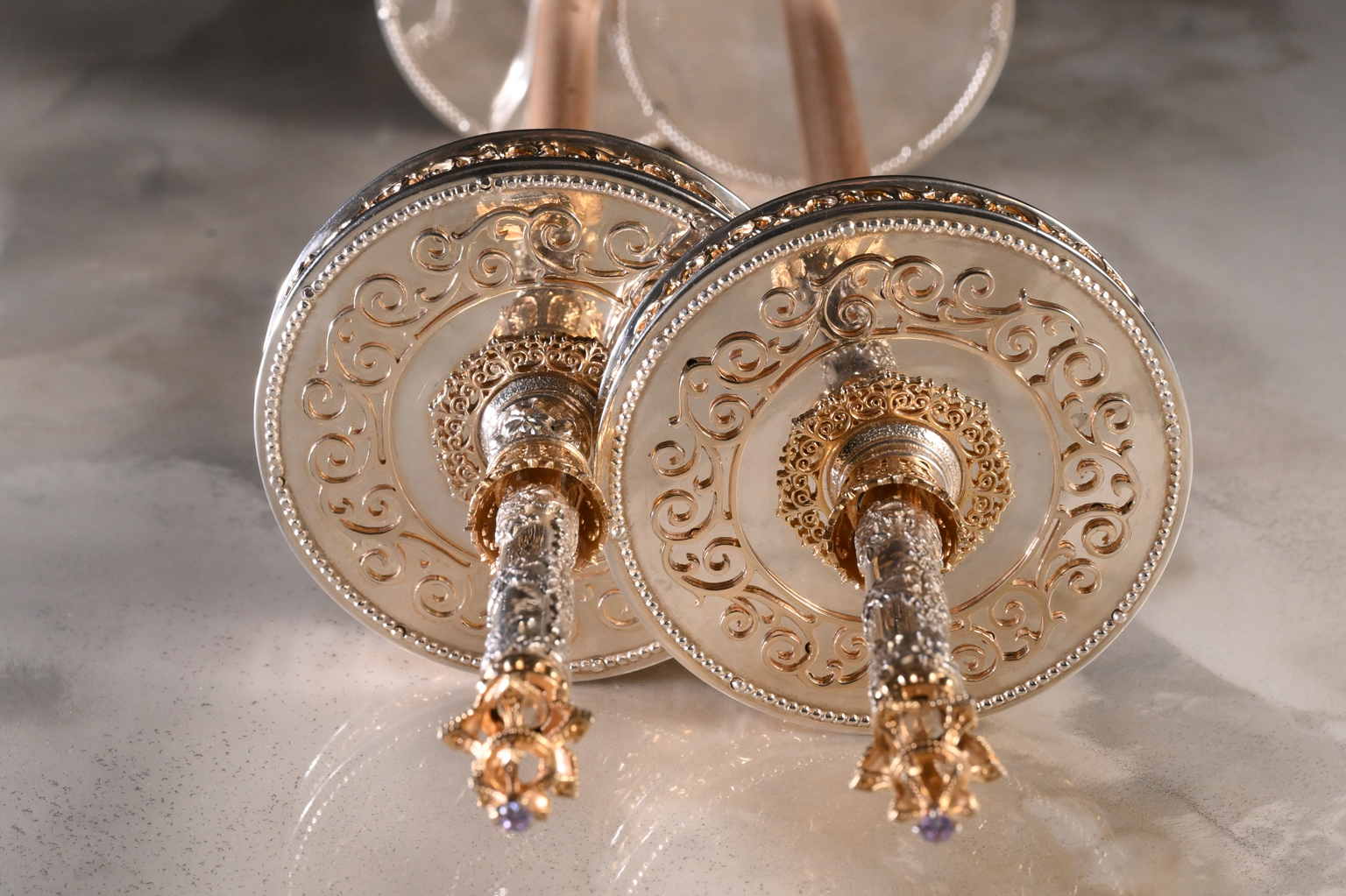 Silver and Gold Ornament Atzei Chaim Silver and Gold Ornament Atzei Chaim