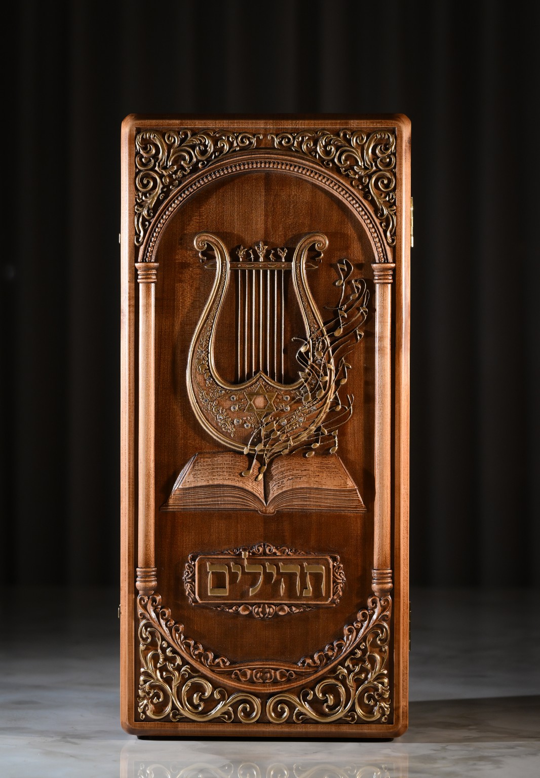 Handcrafted Wooden Aron Kodesh and Carrying Case Handcrafted Wooden Aron Kodesh and Carrying Case